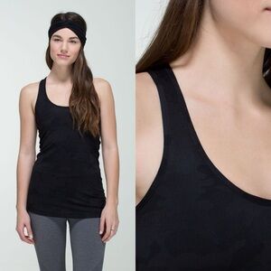 Lululemon Cool Racerback Savasana Camo 20cm New Black